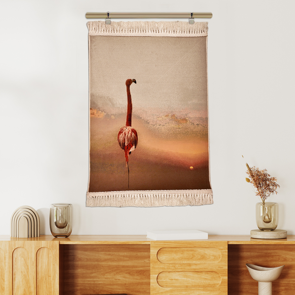 Solo Flamingo Tapestry – Wall Hanging Decor