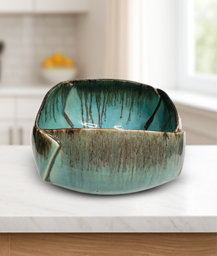 Ocean Blue Small Square Bowl