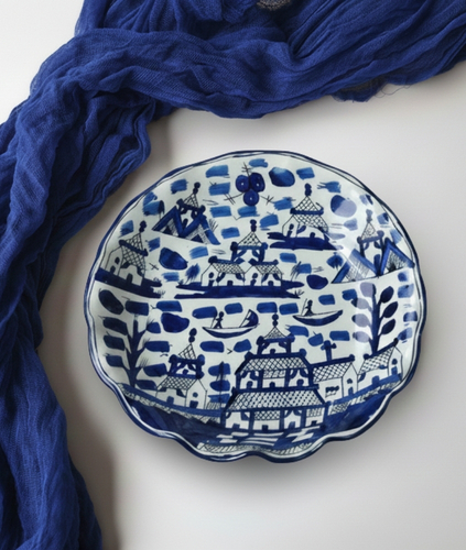 Chinese Wavy Circular Platter