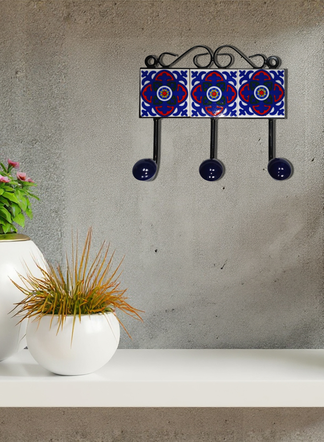 Mosaic Blue Tile Pegs