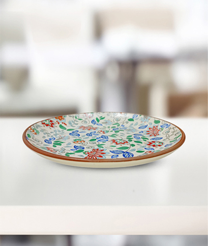 Floral Medium Round Plate