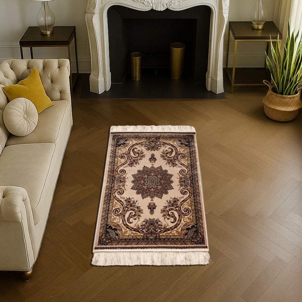 Classic Silk Carpet – Handwoven Heritage Elegance